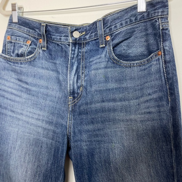Levi's Low Pro Mid Rise Distressed Straight Jeans 29 - Picture 7 of 15